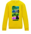 Детский Свитшот Minecraft Characters Солнечно желтый фото