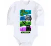 Детский боди Minecraft Characters Белый фото