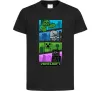 Дитяча футболка Minecraft Characters Чорний фото