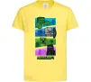 Дитяча футболка Minecraft Characters Лимонний фото