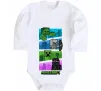 Дитячий бодік Minecraft Characters Білий фото
