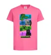 Детская футболка Minecraft Characters Ярко-розовый фото