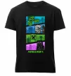Мужская премиум футболка Minecraft Characters Черный фото