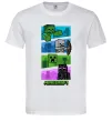 Мужская футболка Minecraft Characters Белый фото