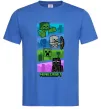Мужская футболка Minecraft Characters Ярко-синий фото