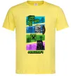 Мужская футболка Minecraft Characters Лимонный фото