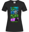 Женская футболка Minecraft Characters Черный фото
