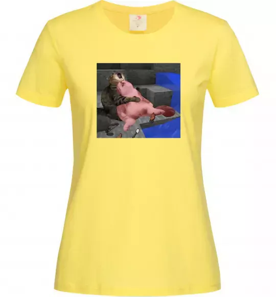 Женская футболка Minecraft Cats Лимонный фото