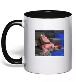 Чашка з кольоровою ручкою