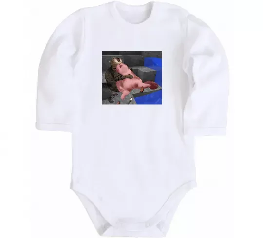 Детский боди Minecraft Cats Белый фото