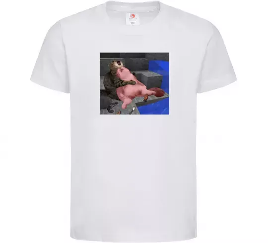 Дитяча футболка Minecraft Cats Білий фото