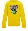 Детский Свитшот I love miners Солнечно желтый фото