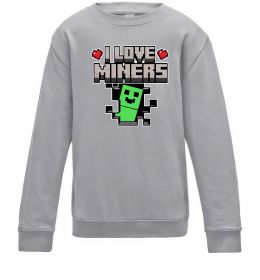 Дитячий світшот I love miners