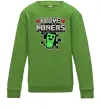 Детский Свитшот I love miners Лаймовый фото
