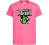 Дитяча футболка I love miners Яскраво-рожевий фото