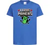 Дитяча футболка I love miners Яскраво-синій фото