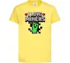 Дитяча футболка I love miners Лимонний фото