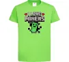 Дитяча футболка I love miners Лаймовий фото