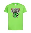 Детская футболка I love miners Лаймовый фото
