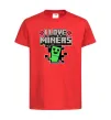 Детская футболка I love miners Красный фото
