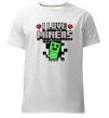 Мужская премиум футболка I love miners Белый фото