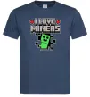 Мужская футболка I love miners Темно-синий фото