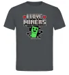 Мужская футболка I love miners Графит фото