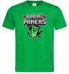 Мужская футболка I love miners Зеленый фото