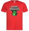 Мужская футболка I love miners Красный фото