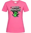 Женская футболка I love miners Ярко-розовый Женская футболка I love miners Ярко-розовый фото