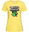Женская футболка I love miners Лимонный Женская футболка I love miners Лимонный фото