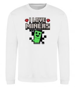 Свитшот I love miners
