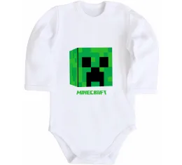 Дитячий бодік Creeper Білий фото