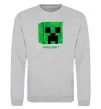 Світшот Creeper Сірий меланж фото