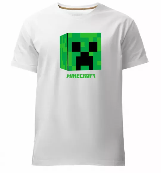 Мужская премиум футболка Creeper Белый фото