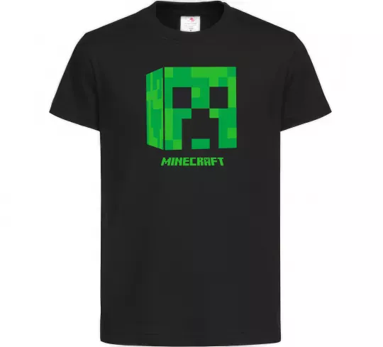 Дитяча футболка Creeper Чорний фото