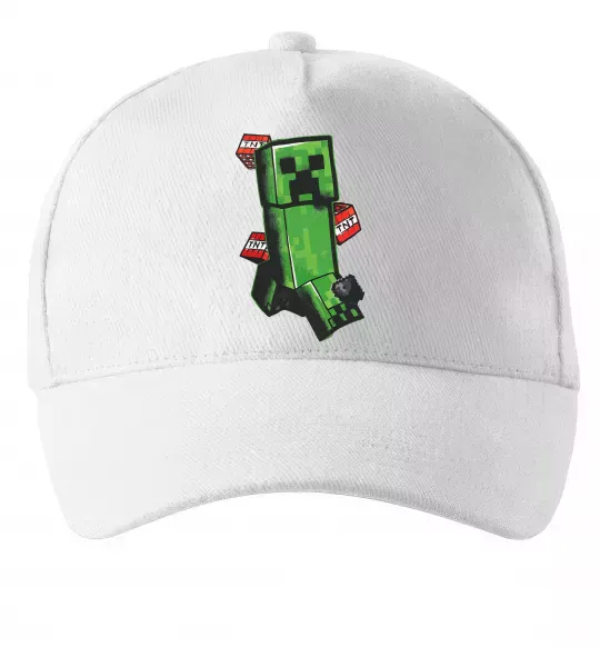 Кепка Creeper TNT Белый фото