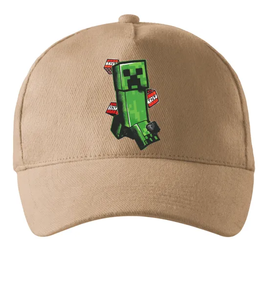 Кепка Creeper TNT Песочный фото
