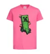 Детская футболка Creeper TNT Ярко-розовый фото