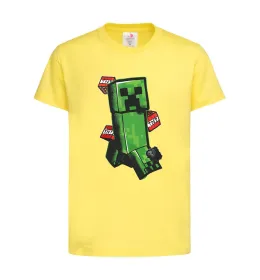 Детская футболка Creeper TNT Лимонный фото