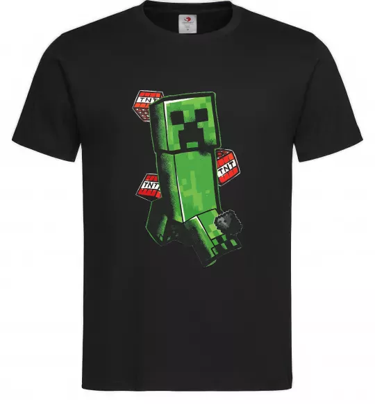 Мужская футболка Creeper TNT Черный фото