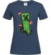 Женская футболка Creeper TNT Темно-синий фото