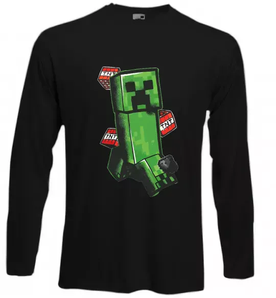 Лонгслив Creeper TNT Черный фото