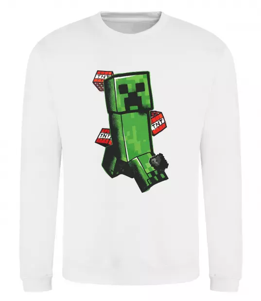 Свитшот Creeper TNT Белый фото