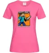 Женская футболка Crafting since alpha Ярко-розовый фото