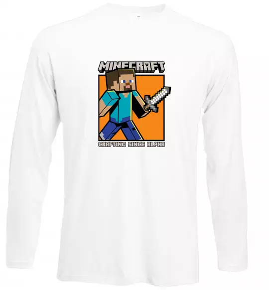 Лонгслив Crafting since alpha Белый фото