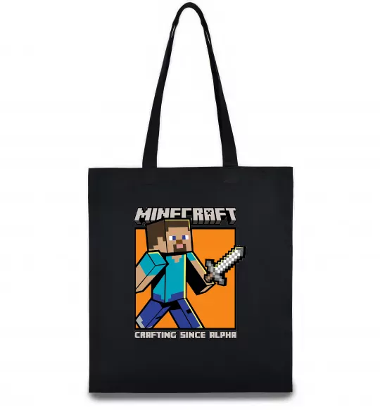 Еко-сумка Crafting since alpha Чорний фото