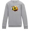 Детский Свитшот Bee Minecraft Серый меланж фото