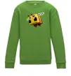 Детский Свитшот Bee Minecraft Лаймовый фото