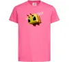 Дитяча футболка Bee Minecraft Яскраво-рожевий фото